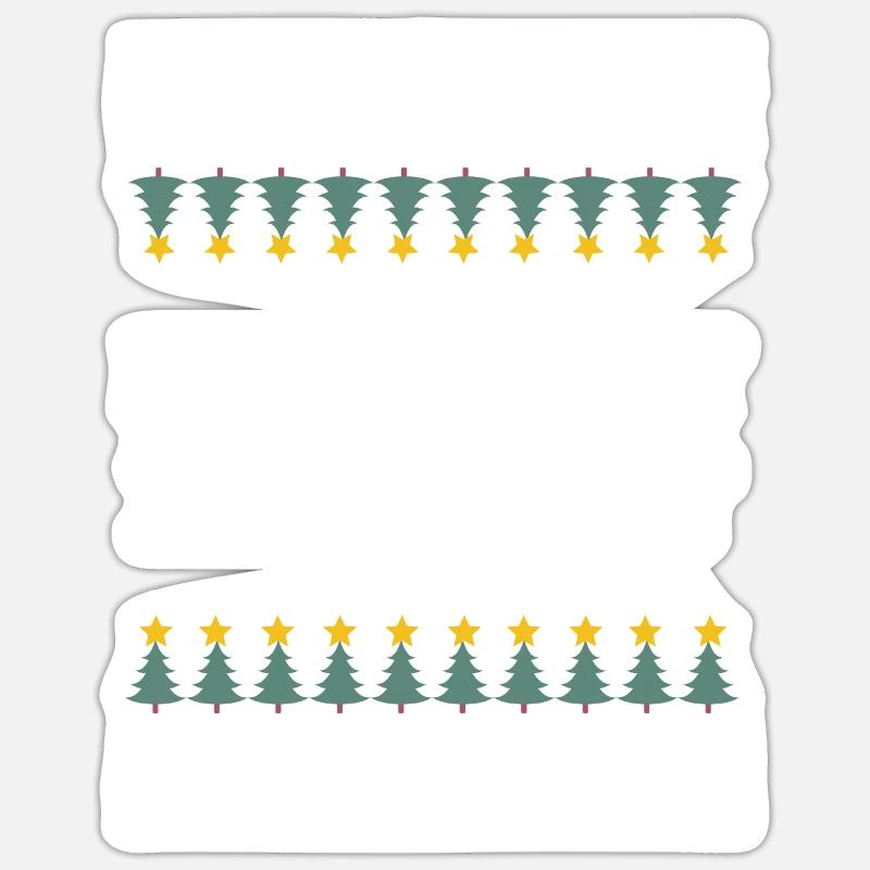 Really ugly Christmasshirt Sticker Größe S (10 x 10 cm)
