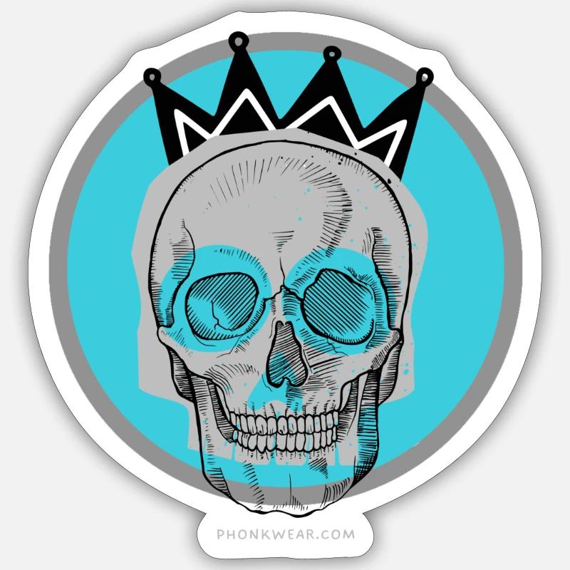 Skull 2 - Sticker size S (10 x 10 cm) - white matte