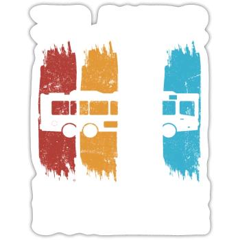 Busfahrer Busfahren Beruf 38 Geburtstag Spruch - Sticker Größe S (10 x 10 cm) - Mattweiß - Vorne