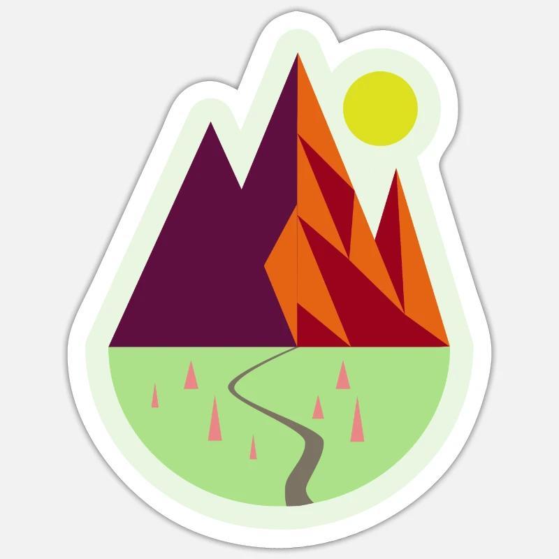 Adventure Awaits! - Sticker Größe S (10 x 10 cm) - Mattweiß