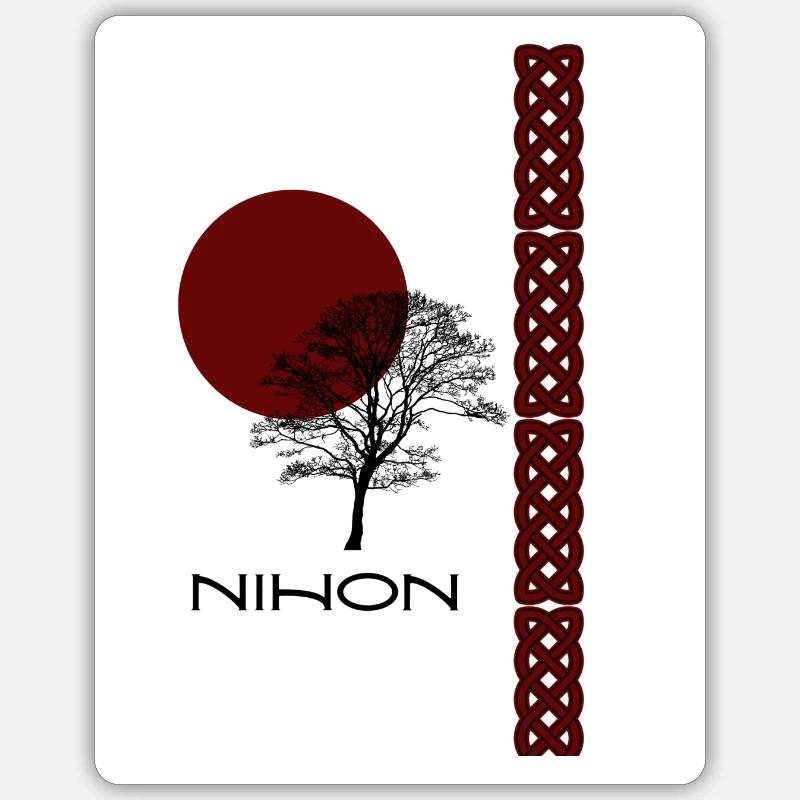 Nihontree - Sticker size S (10 x 10 cm) - white matte