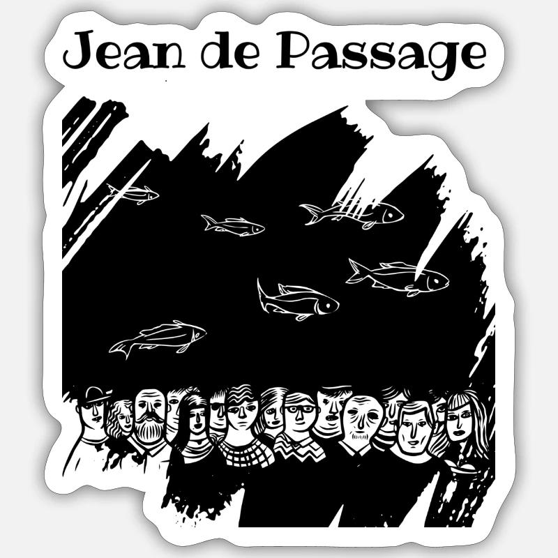 Jean de Passage Sticker taille S (10 x 10 cm)