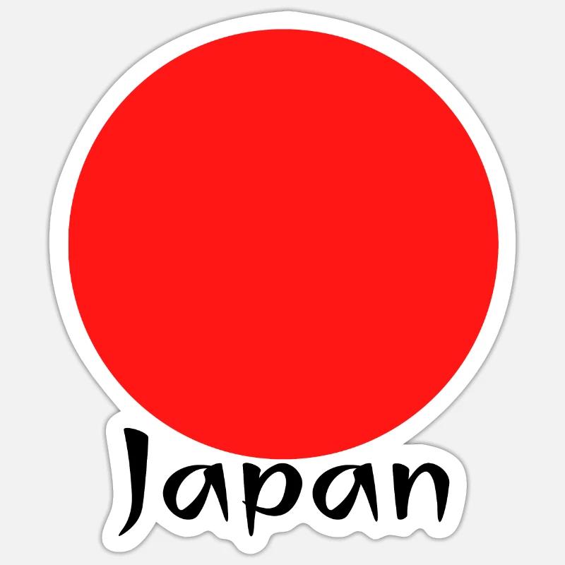 Japan - Sticker Größe S (10 x 10 cm) - Mattweiß
