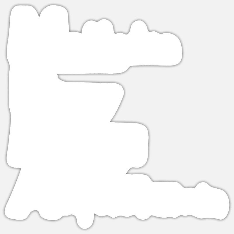 Méthylènedioxyméthylamphétamine - Sticker taille S (10 x 10 cm) - blanc mat