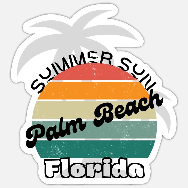 Palm Beach Florida Sticker size S (10 x 10 cm)