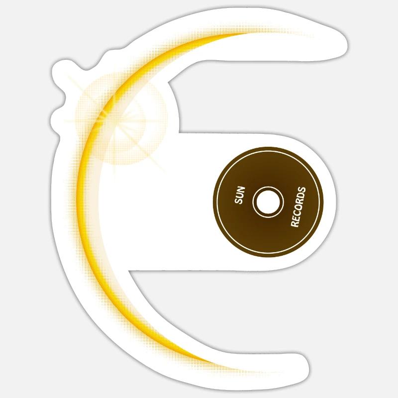 Vinyl eclipse - Sticker taille S (10 x 10 cm) - blanc mat