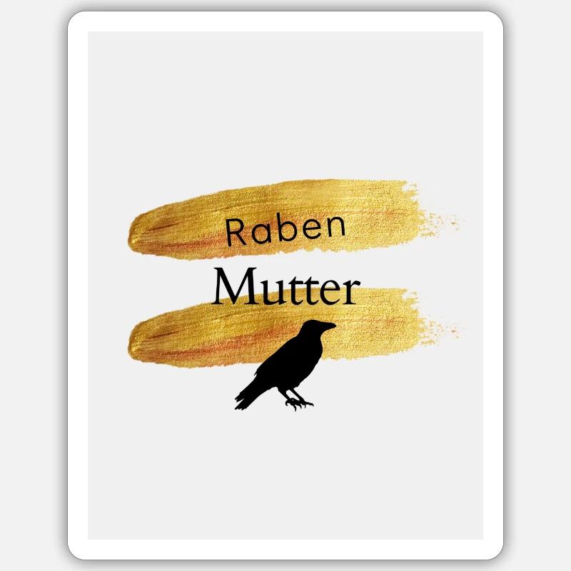 Rabenmutter Sticker Größe S (10 x 10 cm)