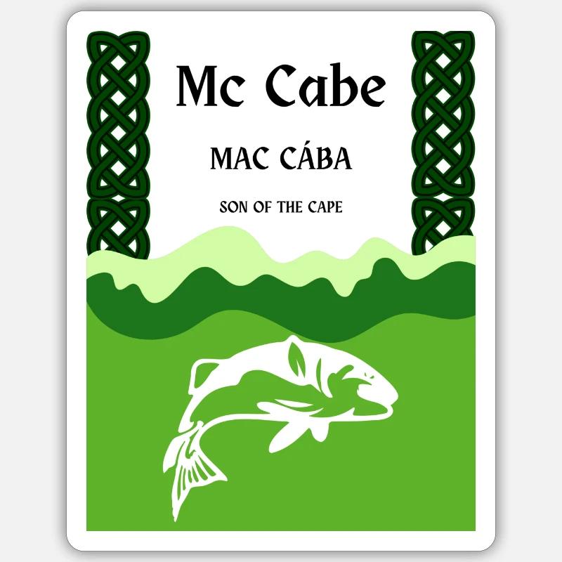 Mc Cabe cognome Sticker formato S (10 x 10 cm)