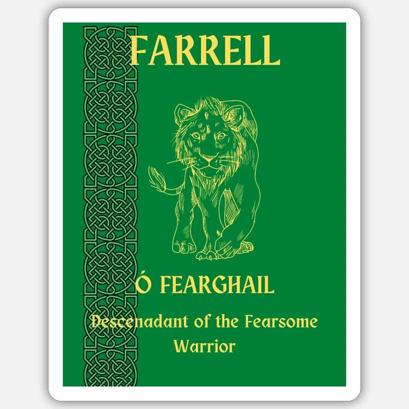 FARRELL EFTERNAVN Sticker størrelse S (10 x 10 cm)