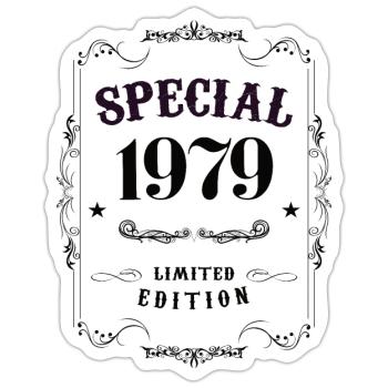 1979 Special Limited Edition - Sticker Größe S (10 x 10 cm) - Mattweiß - Vorne