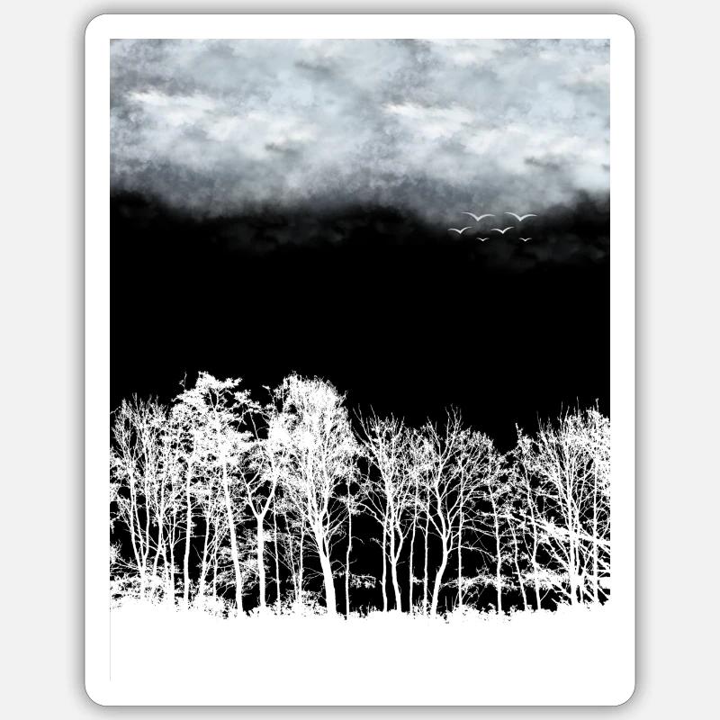 La forêt Sticker taille S (10 x 10 cm)