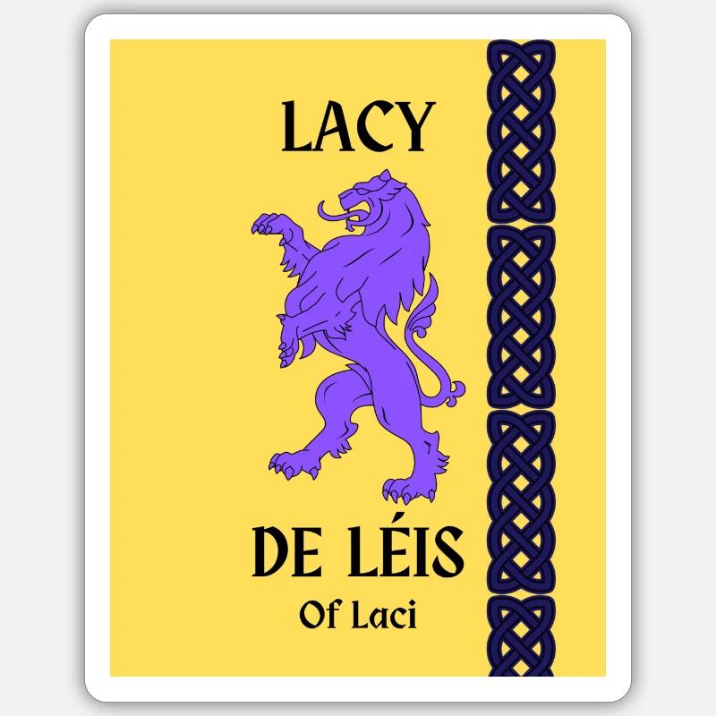 Lacy efternavn Sticker størrelse S (10 x 10 cm)