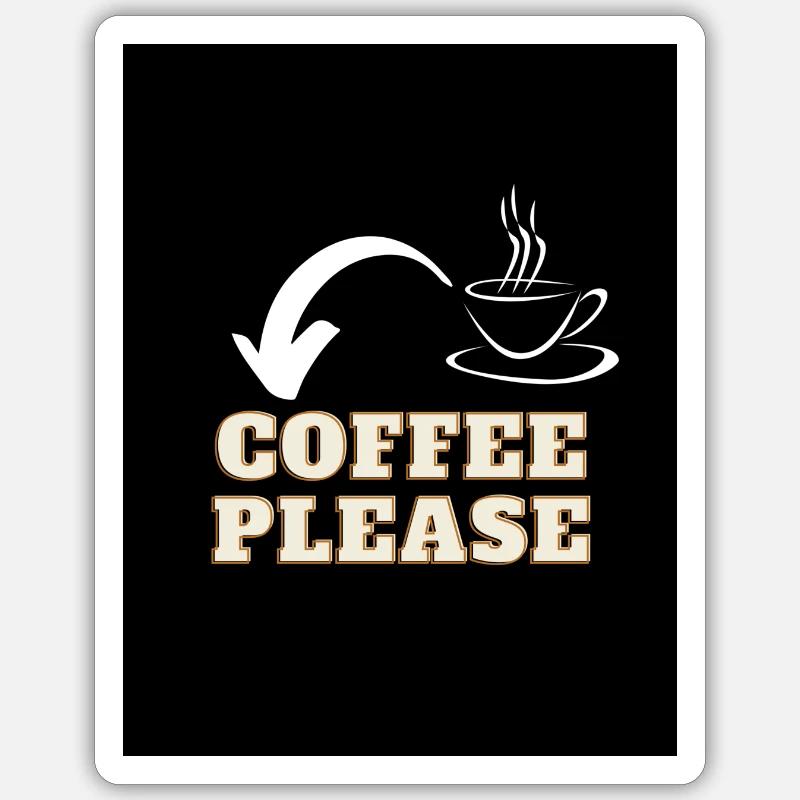 cof please Sticker Größe S (10 x 10 cm)