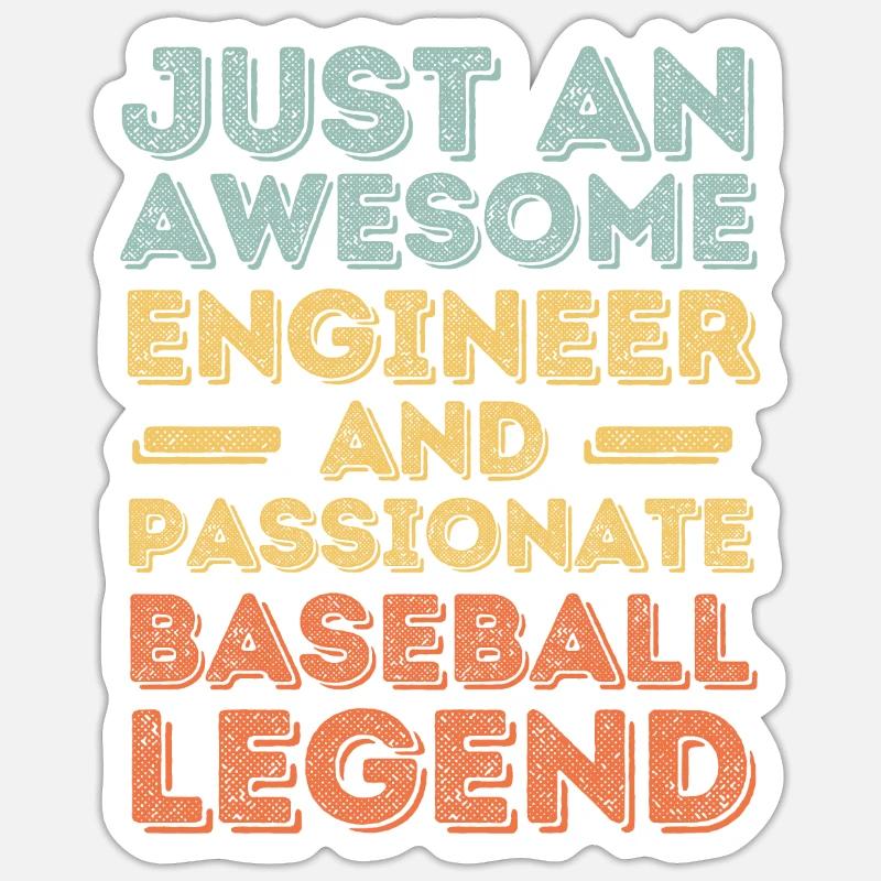 Engineer kendo retro - Sticker size S (10 x 10 cm) - white matte