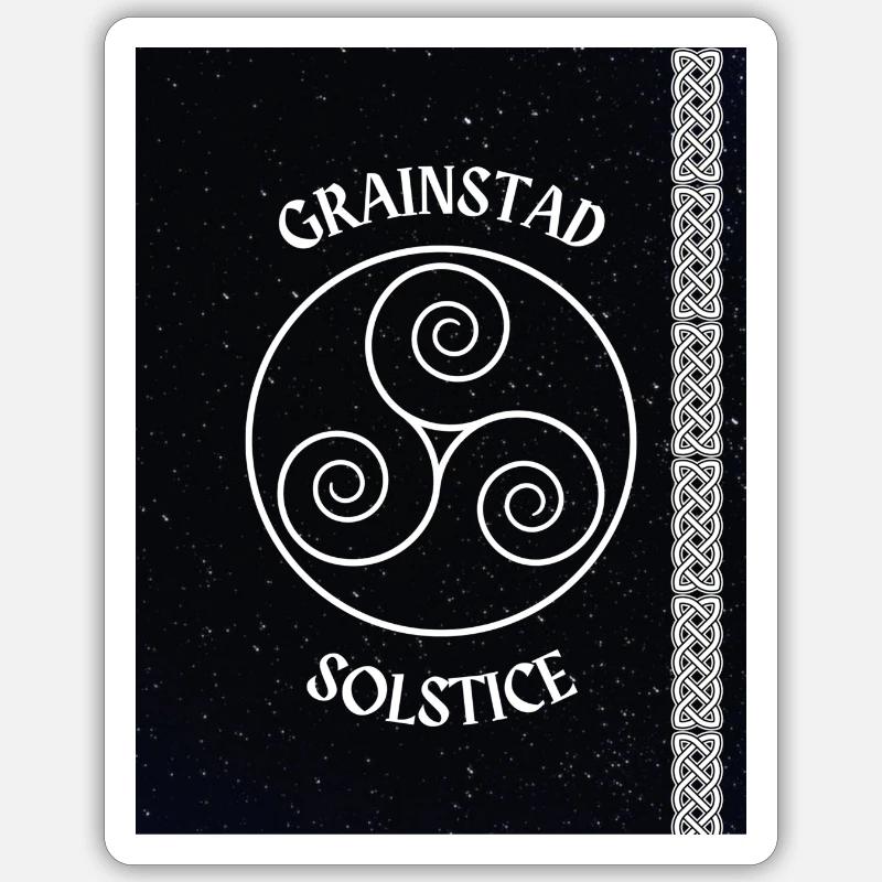 Irish for Solstice - Sticker size S (10 x 10 cm) - white matte