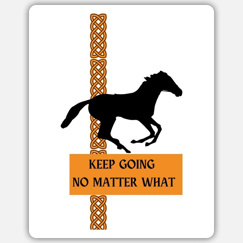 CONTINUEZ QUOI QU’IL ARRIVE - Sticker taille S (10 x 10 cm) - blanc mat