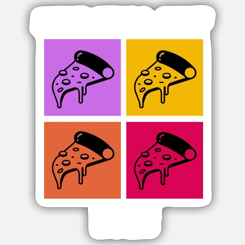 Best Pizza chef ever Gift Idea - Sticker size S (10 x 10 cm) - white matte