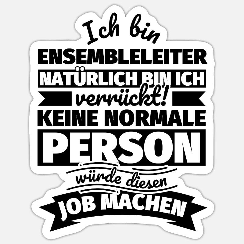 Ensembleleiter Geschenke Sticker Größe S (10 x 10 cm)