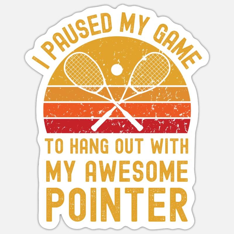 Squash und Pointer Sticker Größe S (10 x 10 cm)