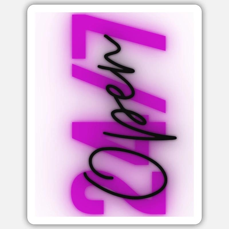 24/7 Open - Sticker size S (10 x 10 cm) - white matte