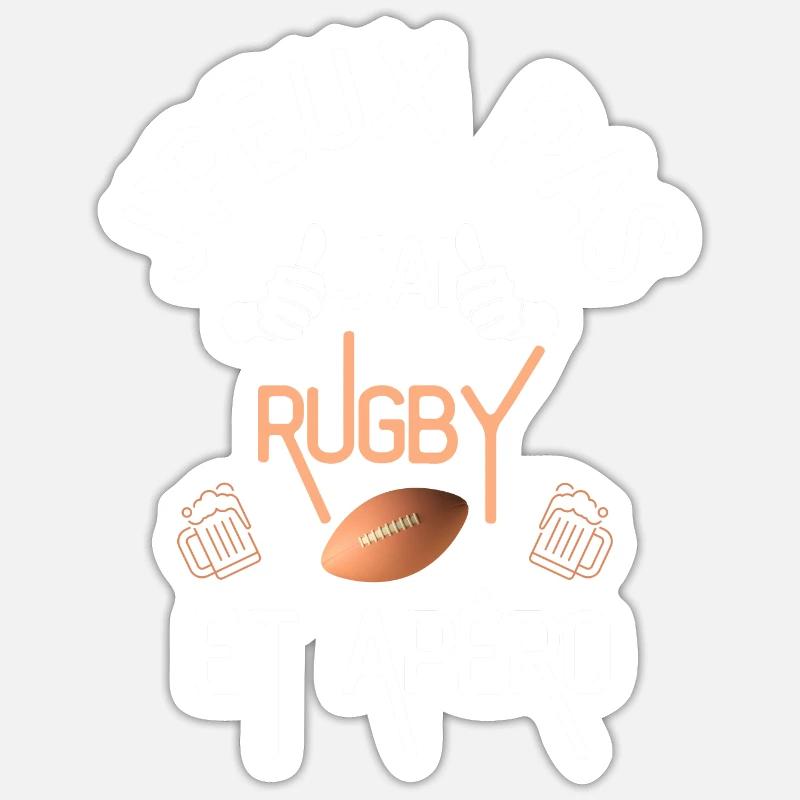 J Peux Pas J Ai Ruby et apero Sticker taille S (10 x 10 cm)
