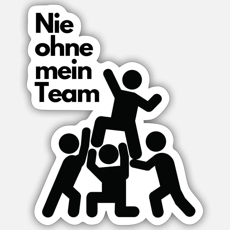 Teamwork Sticker Größe S (10 x 10 cm)