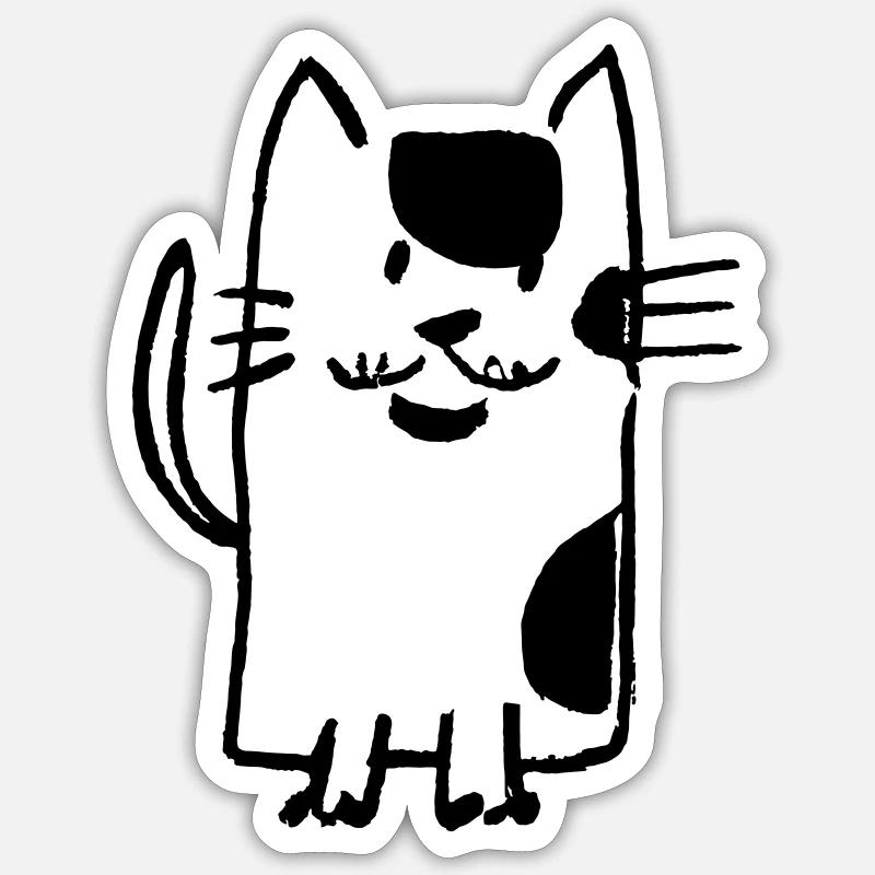 Chat - Je préfère ronronner fabuleux Sticker taille S (10 x 10 cm)