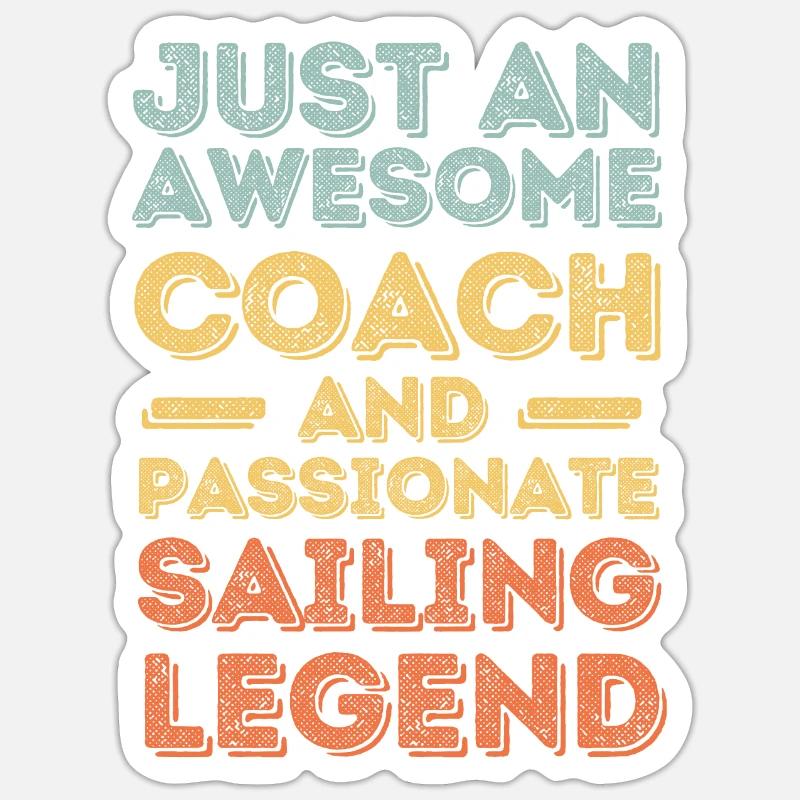 Trainer Sailing retro - Sticker size S (10 x 10 cm) - white matte