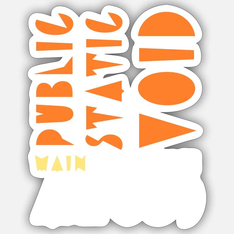 public static void - Sticker size S (10 x 10 cm) - white matte
