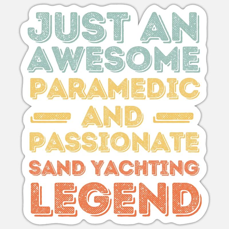 Voiles de sable rétro - Sticker taille S (10 x 10 cm) - blanc mat