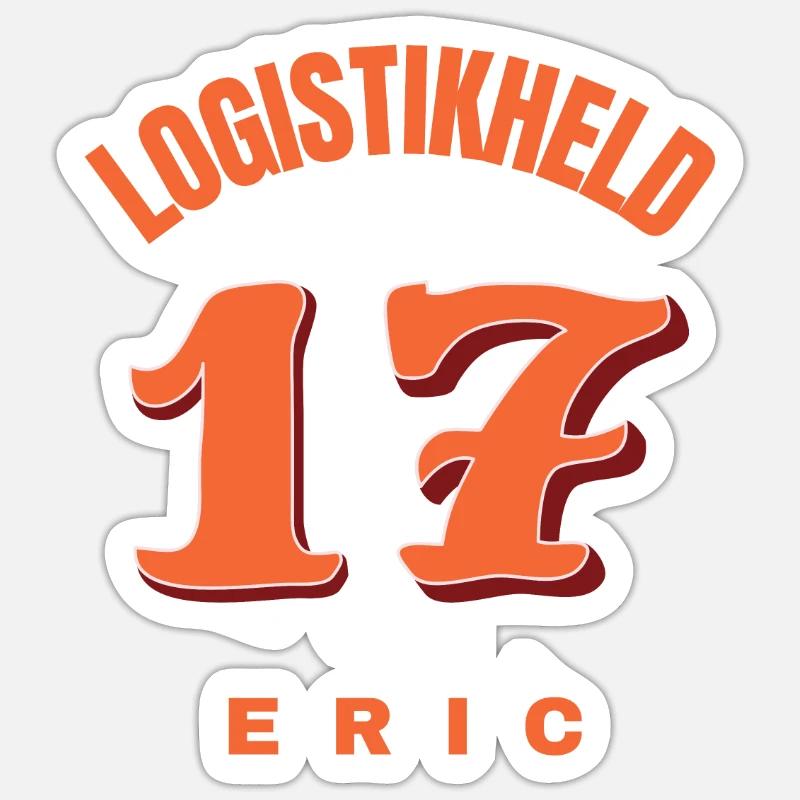 LOGISTIKHELD17 ERIC - Sticker Größe S (10 x 10 cm) - Mattweiß