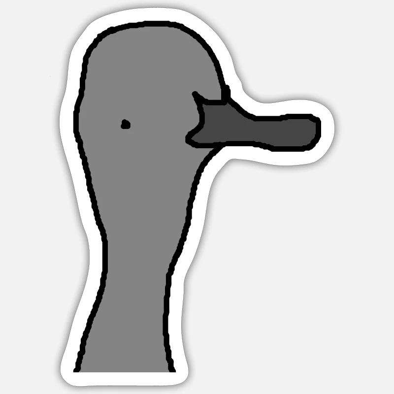 junger Schwan Sticker Größe S (10 x 10 cm)