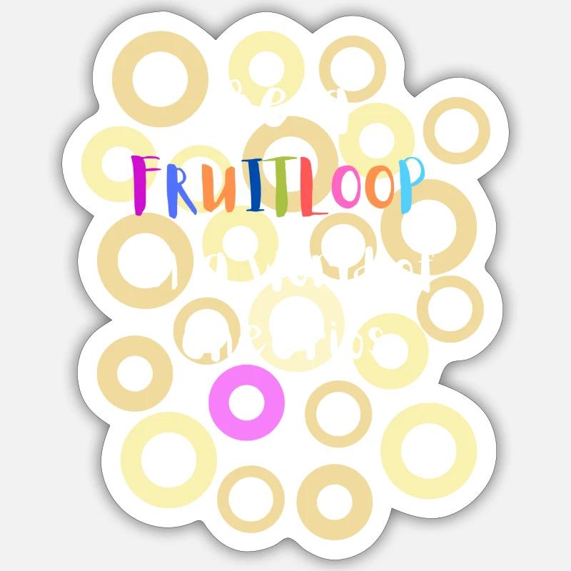 Soyez un fruitloop dans un monde de Cheerios Sticker taille S (10 x 10 cm)
