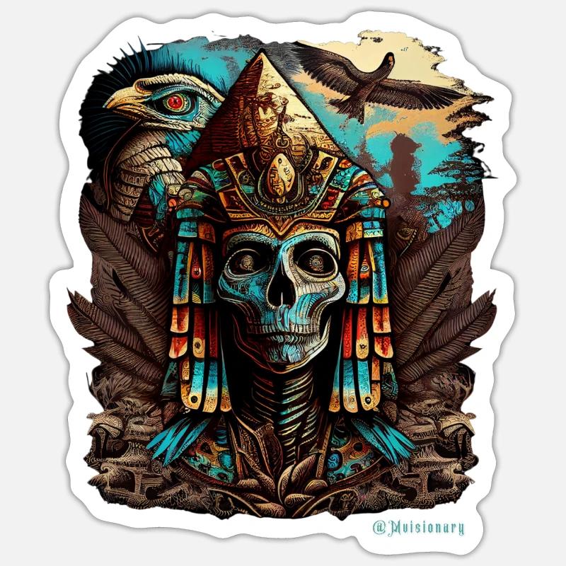 L’ de Sobek-Ra - Sticker taille S (10 x 10 cm) - blanc mat