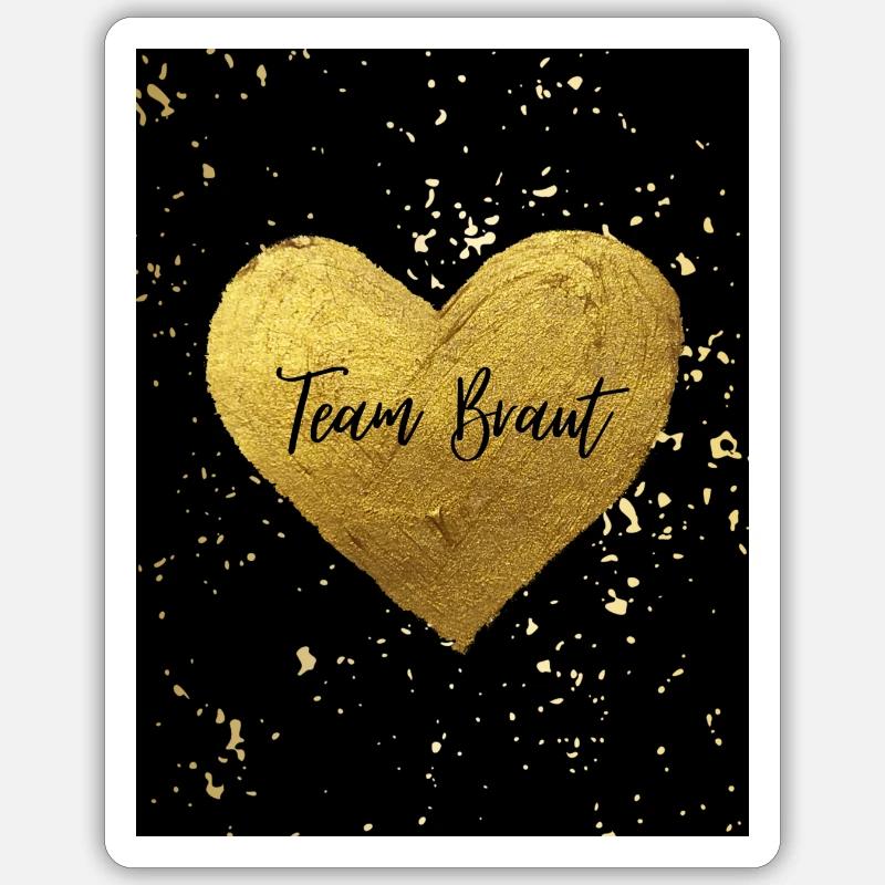 Team Braut - Sticker Größe S (10 x 10 cm) - Mattweiß