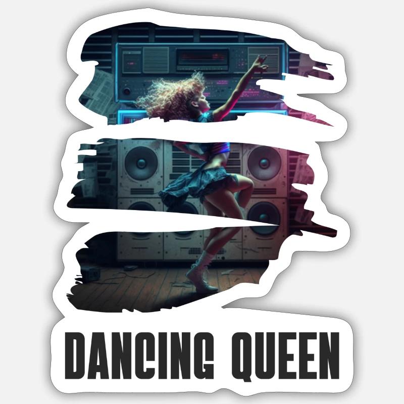 Dancing Queen Sticker Größe S (10 x 10 cm)