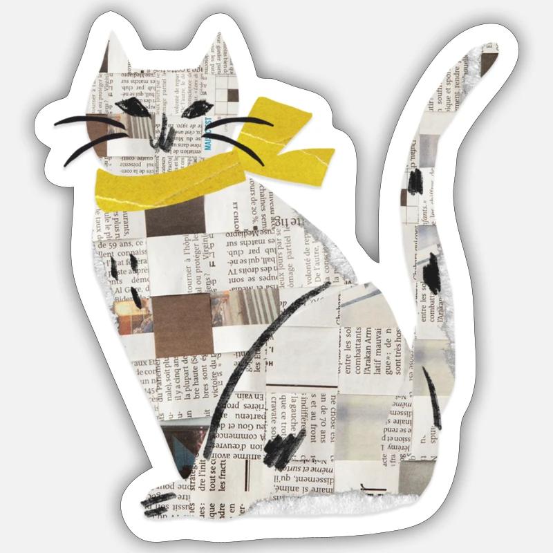 Katze Sticker Größe S (10 x 10 cm)