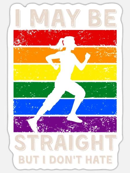 LGBT-Rechte umsetzen - Sticker Größe S (10 x 10 cm) - Mattweiß