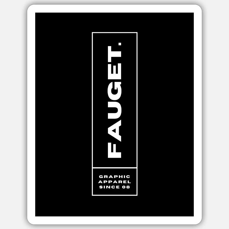 Noir Violet Blanc Moderne - Sticker taille S (10 x 10 cm) - blanc mat