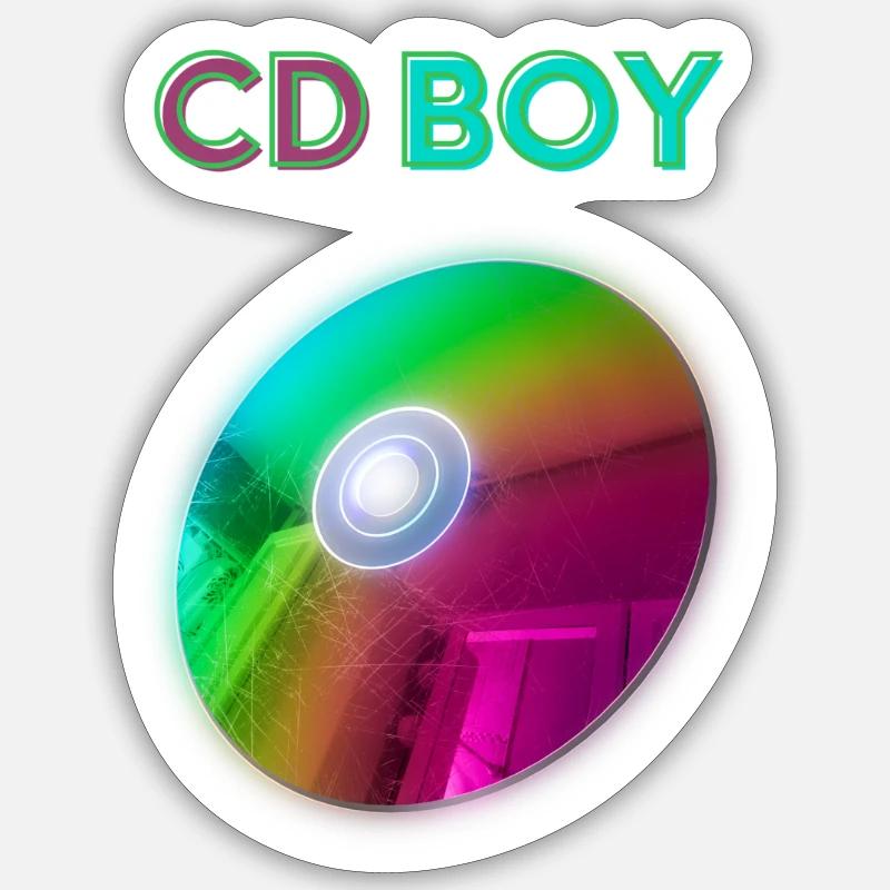 CD Garçon Sticker taille S (10 x 10 cm)