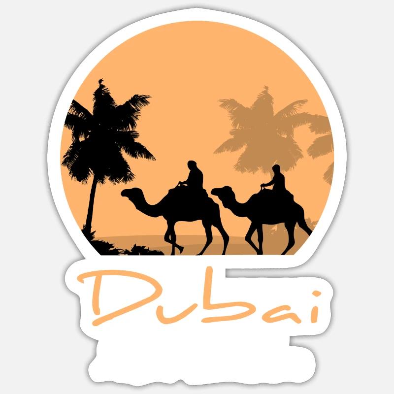 Dubai - Sticker size S (10 x 10 cm) - white matte