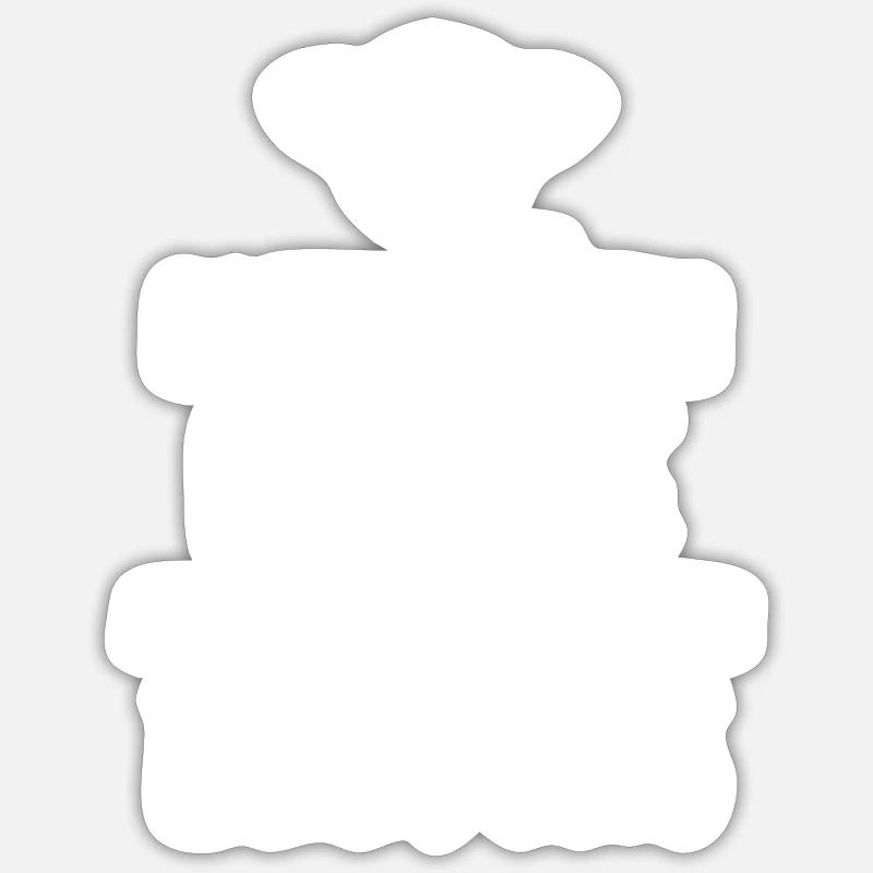 Breton - Sticker taille S (10 x 10 cm) - blanc mat