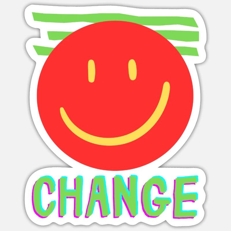CHANGE Sticker Größe S (10 x 10 cm)
