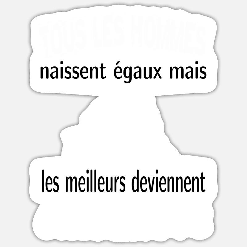 les meilleurs deviennent cheminots Sticker taille S (10 x 10 cm)