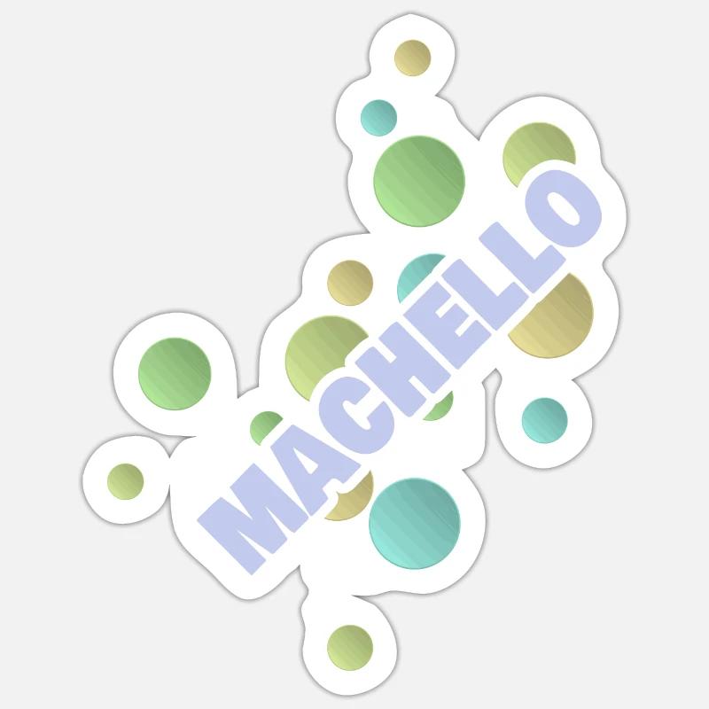 Université de Machello - Sticker taille S (10 x 10 cm) - blanc mat