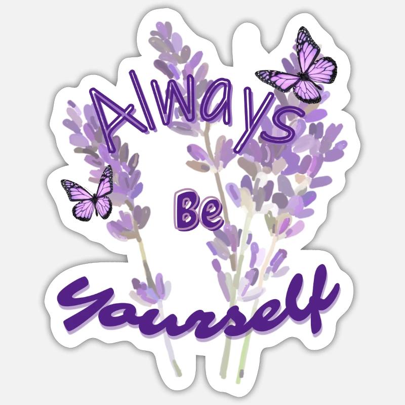 Sei du selbst Sticker Größe S (10 x 10 cm)