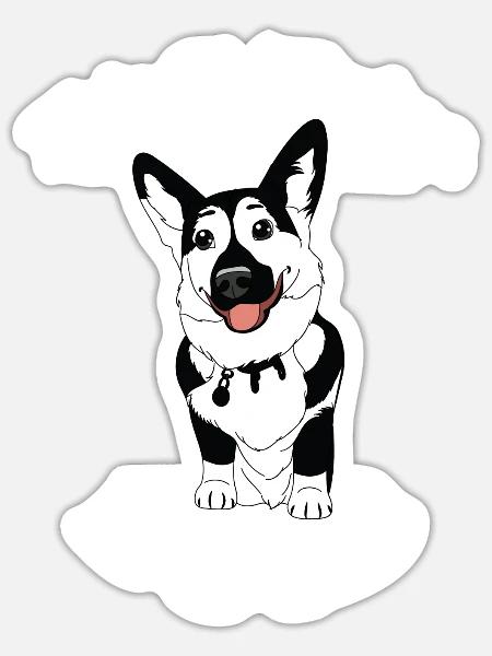 Hundetrainer Professionelle Hundetrainingsschule - Sticker Größe S (10 x 10 cm) - Mattweiß