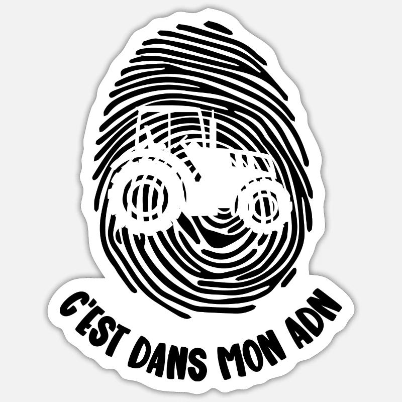 mon adn Sticker taille S (10 x 10 cm)