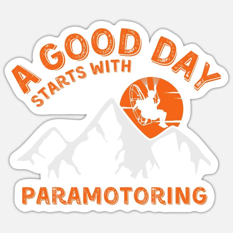 Paramoteur Sticker taille S (10 x 10 cm)