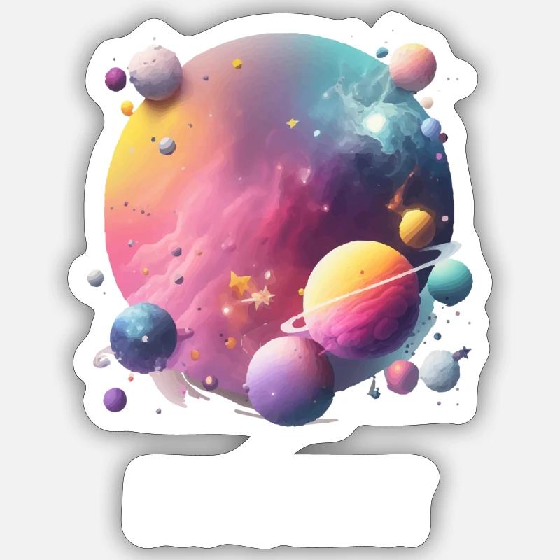 Explore infinity - Sticker size S (10 x 10 cm) - white matte